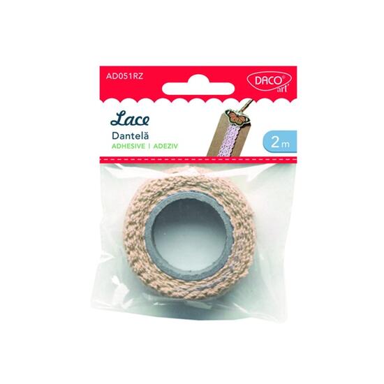 Accesorii craft - AD051 roz dantela autoadeziva