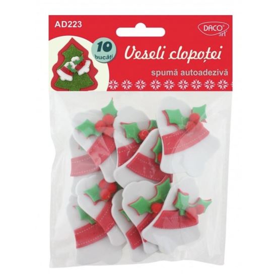 Accesorii craft Veseli clopotei spuma 3D autoadeziva DACO AD223