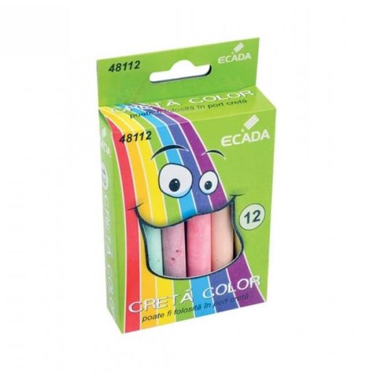 Creta color 12 bucati/cut Ecada - 48112