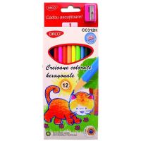 Creion Color, 12 culori hexagonal DACO - CC312H