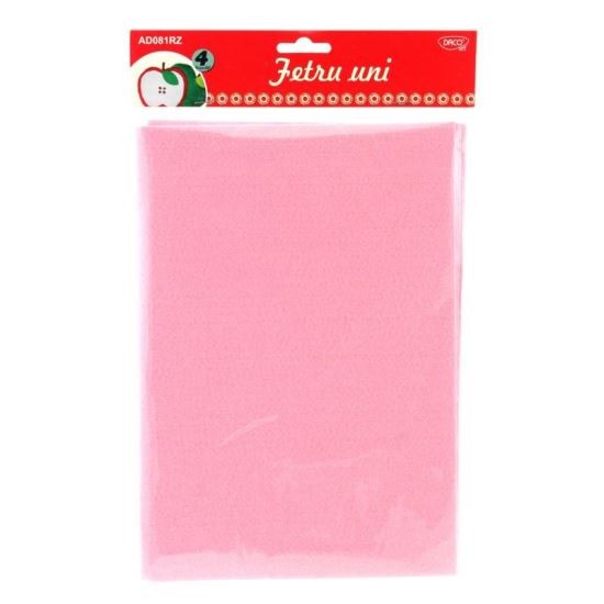 Accesorii craft fetru uni set 4 roz DACO AD081RZ 