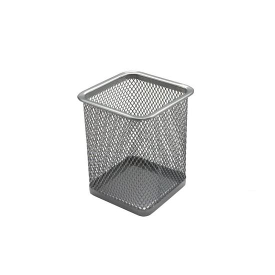 Suport birou patrat argintiu ECADA 95002AG