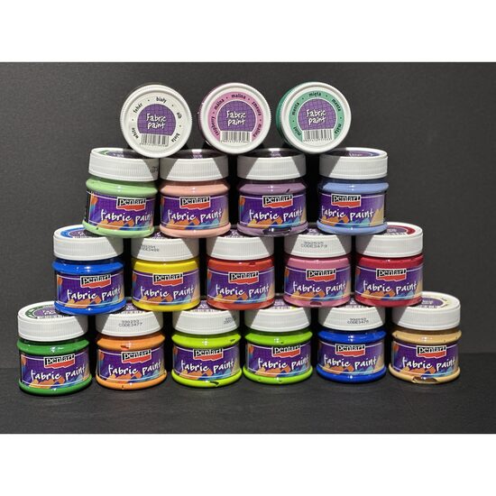 Culoare acrilica textila 50 ml Pentart  Alb