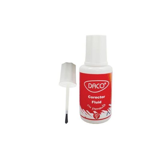 Corector fluid cu pensula DACO CF001