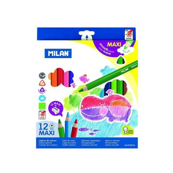 Creion color 12 maxi triunghiular - Milan