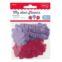 Accesorii craft - AD027 Floarea din pasla autoadeziva DACO