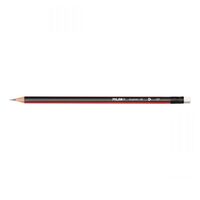 Creion grafit triunghiular HB cu radiera MILAN-137