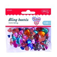 Accesorii craft - AD089 inimi bling DACO
