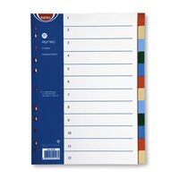 Index/separator A4 PP NOKI set.12 - 59126
