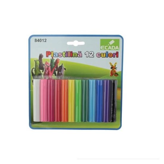 Plastilina 12 culori Ecada - 84012