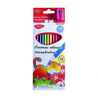 Creion color 12 culori triunghiular DACO - CC312T