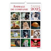 Calendar 2025 Animale de companie, 13 file carton lucios, 32x45 cm