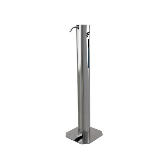 Dozator dezinfectant cu pedala 2L, inox, fixare pardoseala