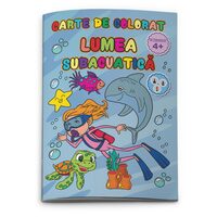 Carte de colorat Lumea Subacvatica, A4 24 pagini
