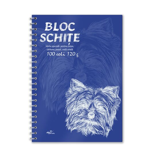 Bloc desen si schite A4 100 coli 120 g sp. coperti tari