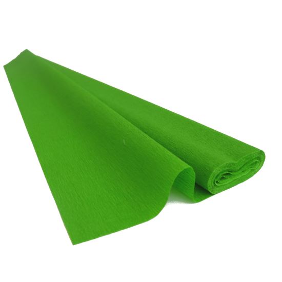 Hartie creponata elastica floristica 60gr - Apple Green 232