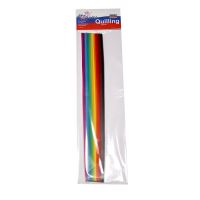 Hartie quilling 15 culori intense 30 cm lungime 5 mm latime 300 fasii 80 grame - Q305IN