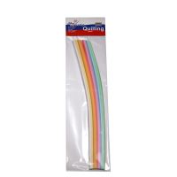 Hartie quilling 15 culori pastel 30 cm lungime 5 mm latime 300 fasii 80 grame - Q305PS