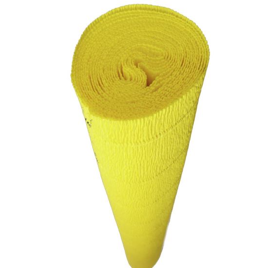 Hartie creponata elastica floristica 180gr - Lemon Yellow 575