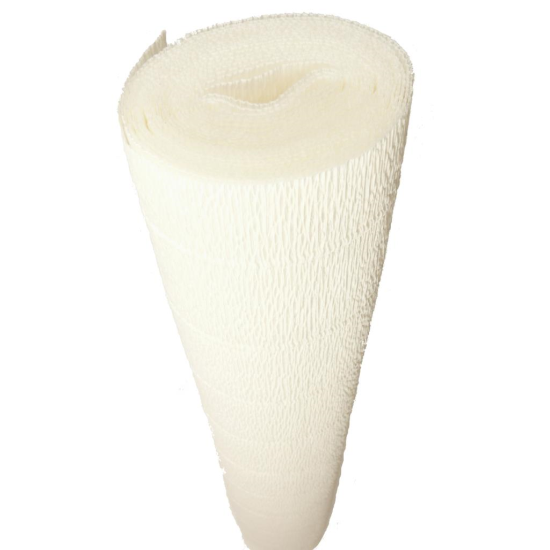 Hartie creponata elastica floristica 180gr - White / Alb 600