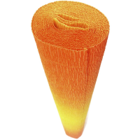 Hartie creponata elastica floristica 180gr - Orange - Yellow gradient 576/9