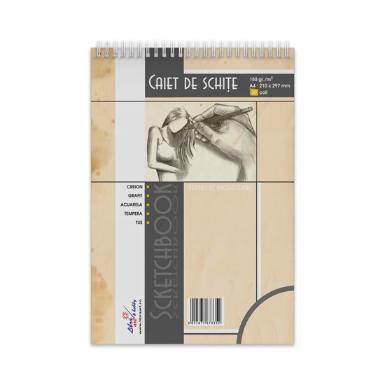 Bloc desen si schite A4 30 file carton de 150g Libra