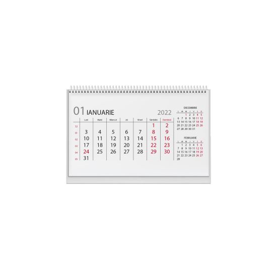 Calendar birou triptic 2022, 6 file carton