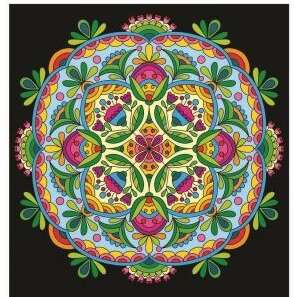 Planse de colorat Mandale, 12 file, carton desen