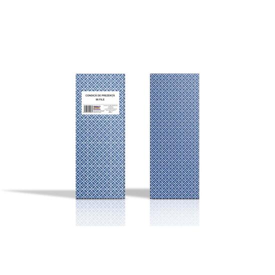 Condica de prezenta 1/2 A4 coperta carton caserat 96 file