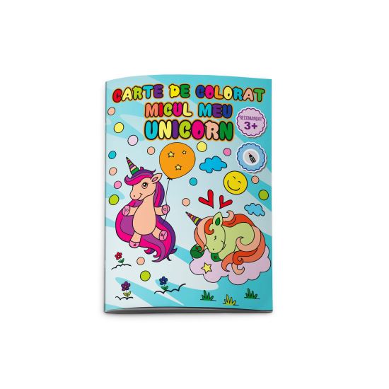 Carte de colorat Mini -  Micul meu unicorn