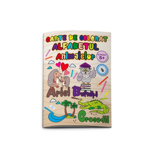 Carte de colorat Mini - Alfabetul Animalelor