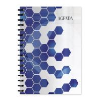 Agenda A5 nedatata, spirala, coperta carton Geometric M7