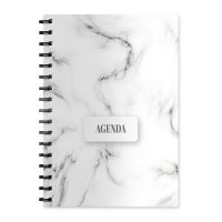 Agenda A5 nedatata, spirala, coperta carton Marble M9