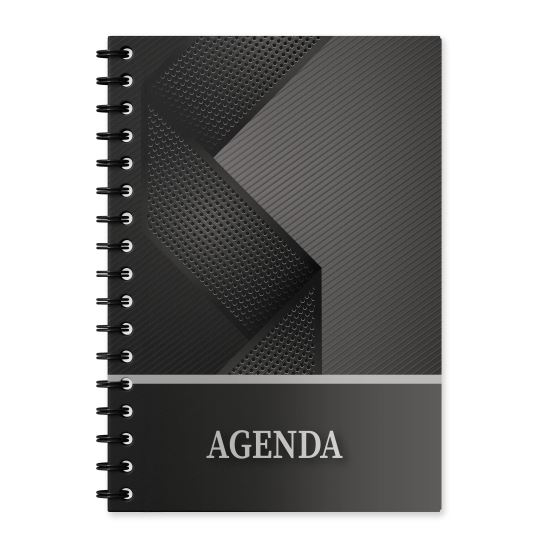 Agenda A5 nedatata, spirala, coperta carton Metal M10